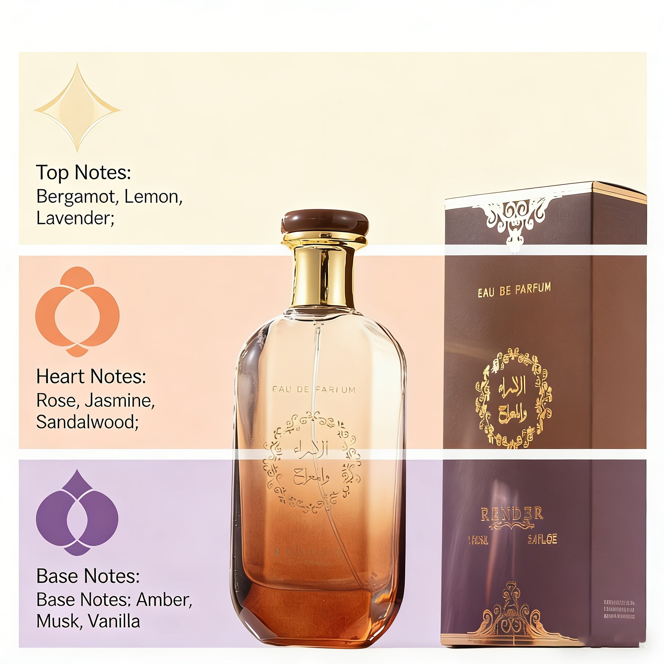 Arabian Perfume, Luxury Fragrance, Men's Cologne, 3.04oz, Long-Lasting Fragrance Spray, Savor Sophisticated Aroma, Ideal for Dates, Suitable for Daily Outings And Travel, Holiday Gift, Collector's Perfume, Romantic Valentine's Day Present