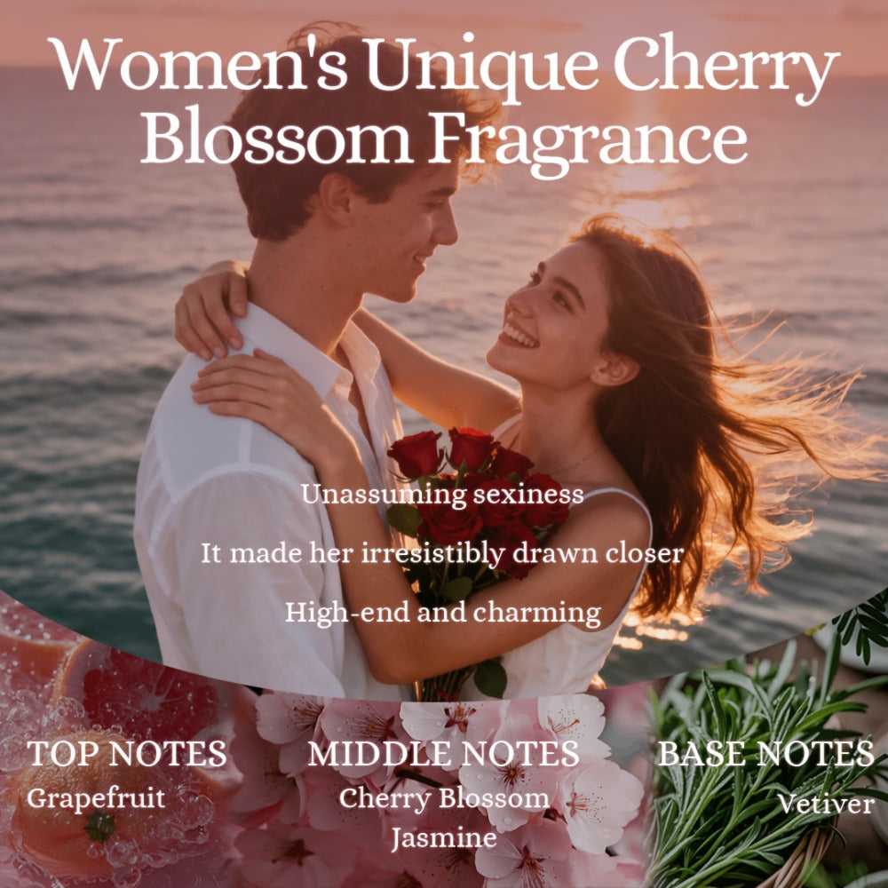 Cherry Blossom Fragrance Bath & Body Set | Body Lotion 8oz + Body Spray 8oz | Softens Skin, Retains Fragrance, Moisturizes And Refreshes. Suitable For All Seasons. A Thoughtful Valentine'S Gift For Mom, Wife, Sister Or Girlfriend!