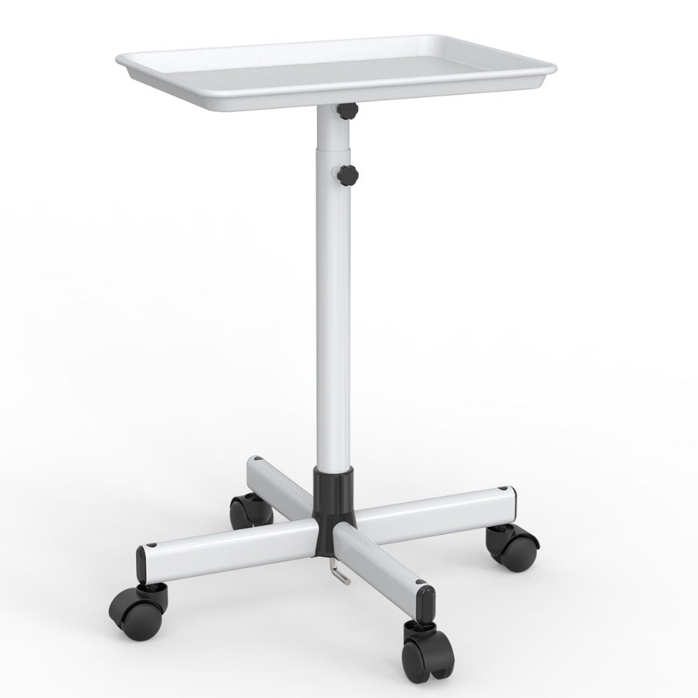 30'' - 42'' Height Adjustable Premium Salon Tray on Wheels, Salon Rolling Tray Trolley
