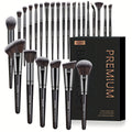 MAANGE 25pcs Professional Makeup Brush Set Paper Box Packaging Foundation Brush Blush Brush Eyeshadow Brush Basic Beginner Makeup Tools Soft And Fluffy Women's Facial Makeup Suitable for Daily Travel Campus Portable