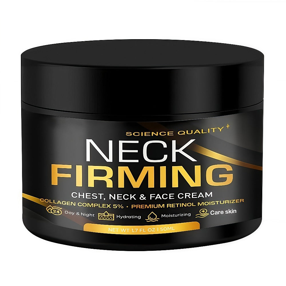 Retinol Neck Firming Cream with Collagen & Hyaluronic Acid - Day Night Lifting Moisturizer for Face Chest & Neck Anti-Aging Hydrating Gel Cream 50ml