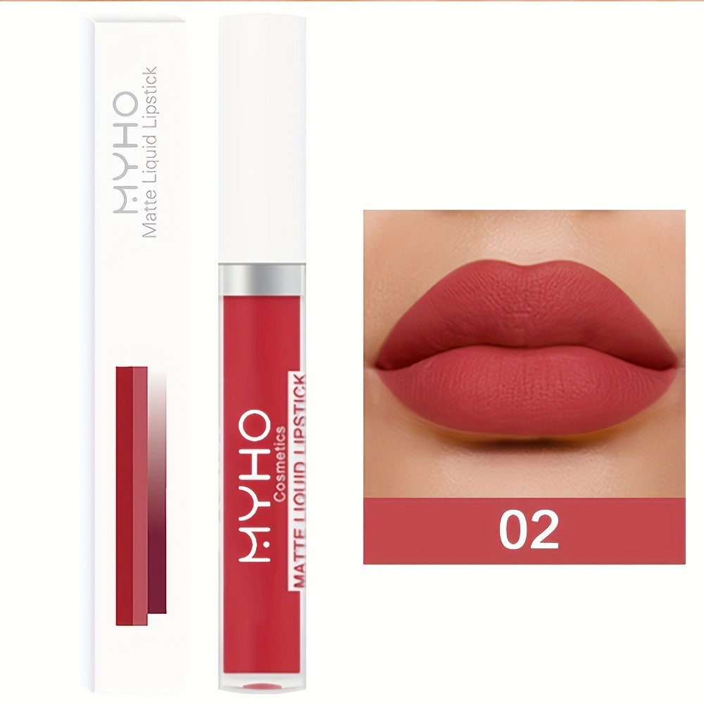 Velvet Matte Lip Gloss Set 9pcs — Waterproof High Pigment Lip Glaze, Non-Stick Creamy Formula, Long-Lasting Color for All Skin Tones, Perfect Gift for Women, 18 Shades Available