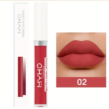Velvet Matte Lip Gloss Set 9pcs — Waterproof High Pigment Lip Glaze, Non-Stick Creamy Formula, Long-Lasting Color for All Skin Tones, Perfect Gift for Women, 18 Shades Available