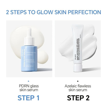 Azelaic Acid Serum 10% with Salmon DNA PDRN — Brightening Dark Spot Corrector, Evens Skin Tone, Smooths Texture, Fragrance-Free Face Serum for Women, 1oz or 45g×2