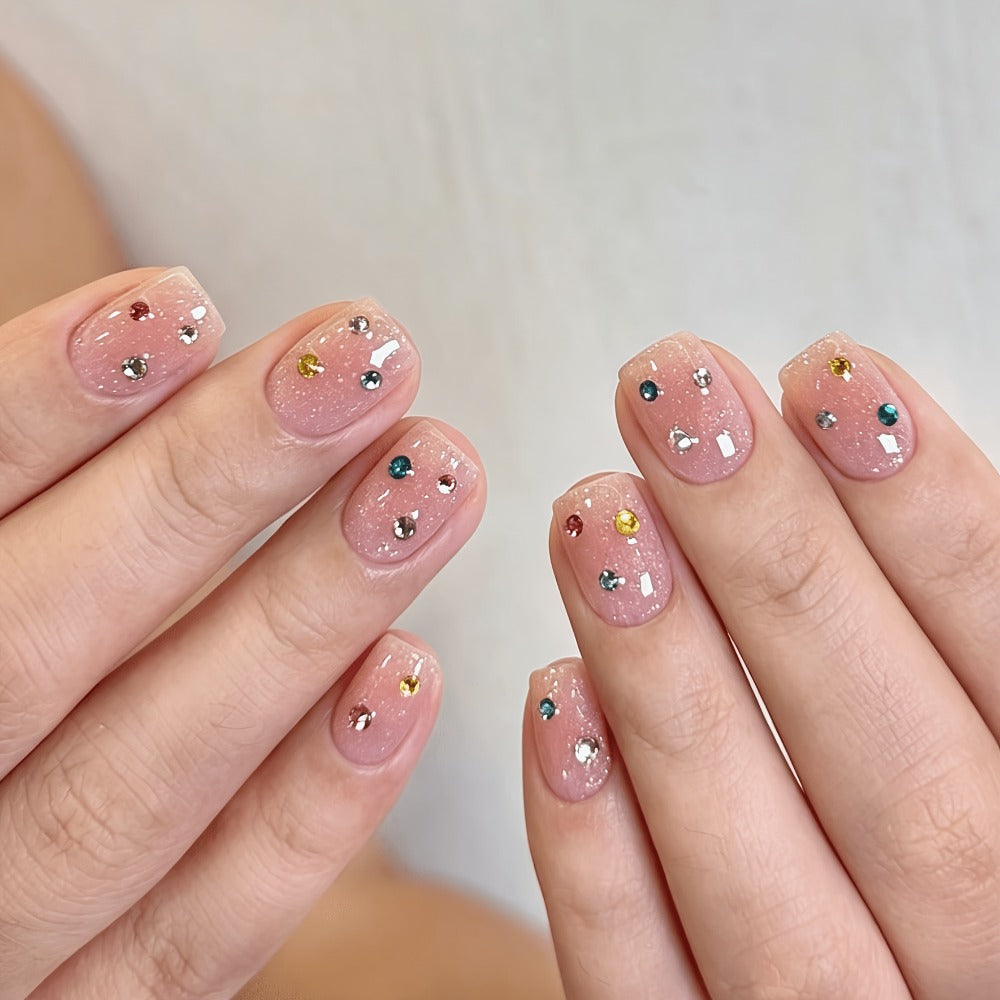 23-in-1 Professional Acrylic Nail Kit Complete with 12 Glitter Colors, White & /Pink Powder - DIY Nail Extensions for Beginners & Pros, Full Nail Set (No Glue/Liquid) - - Manicure System for Women