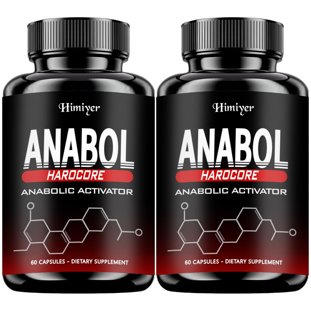 1/2/3pcs Anabol Hardcore Anabolic Activator, Dietary Supplement for Men - Advanced Energy, Strength, And Wellness Formula, 60 Capsules, 2-Year Shelf Life
