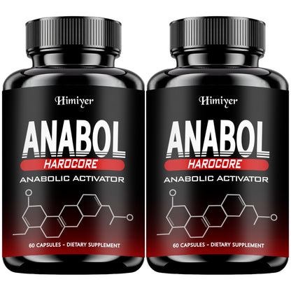Anabolic Activator Supplement for Men — Anabol Hardcore Advanced Energy, Strength & Wellness Formula | 6-Keto-Diosgenin & Hecogenin | 60 Capsules | 1-3 Bottle Options
