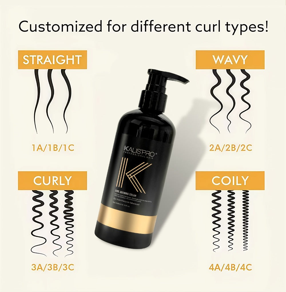 Curl Styling Cream 300ml Enhances Curls Frizz Control Moisturizing Long-Lasting Antistatic Non-Irritating Scalp-Safe Curly Hair Serum for Men and Women Natural Curl Definer Hair Styling Product