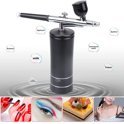 Airbrush Kit with Compressor - Portable Cordless Airbrush Gun 0.3mm Nozzle for Makeup Nail Art Cake Decorating Painting Tattoo Model