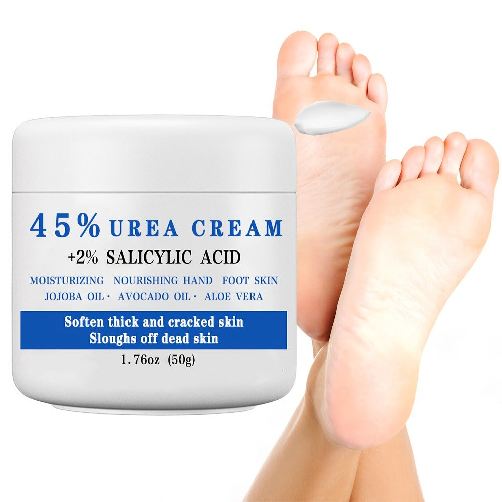 45% Urea + 2% Salicylic Acid Foot Cream, Foot Lotion for Dry Rough Crack Heel, Softening And Repairing Thick And Cracked Beige, Exfoliating Scales And Dead Beige Gift, Perfect Christmas Gift