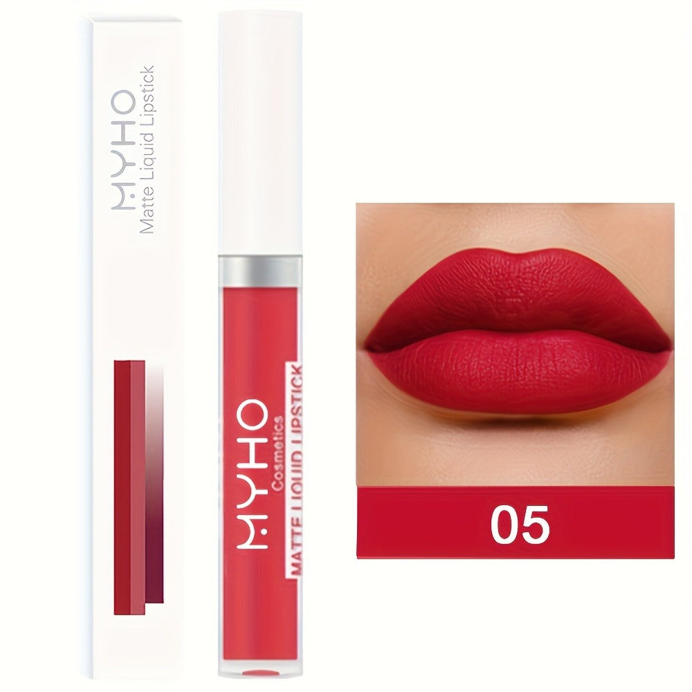 Velvet Matte Lip Gloss Set 9pcs — Waterproof High Pigment Lip Glaze, Non-Stick Creamy Formula, Long-Lasting Color for All Skin Tones, Perfect Gift for Women, 18 Shades Available