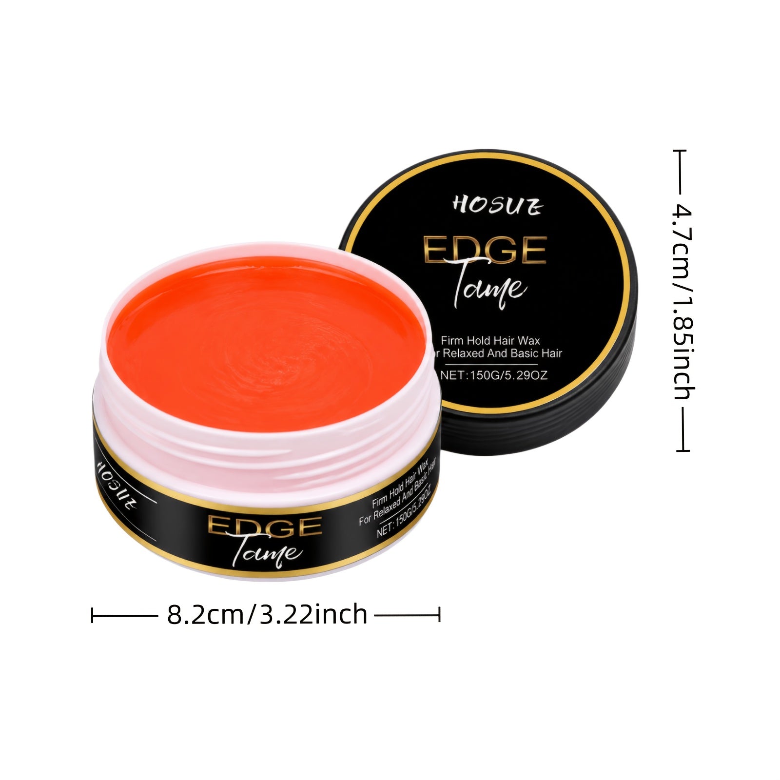 Crushed Hair Styling Gel Wax, Edge-Taming Texturizing Gel for Frizzy Hair, Lightweight And Non-Greasy with a Natural, Shiny End, Long-Lasting Hold Ideal for Braiding, Smooth And Shaped, Braid Styling. Mother'S Day Gifts. 150G