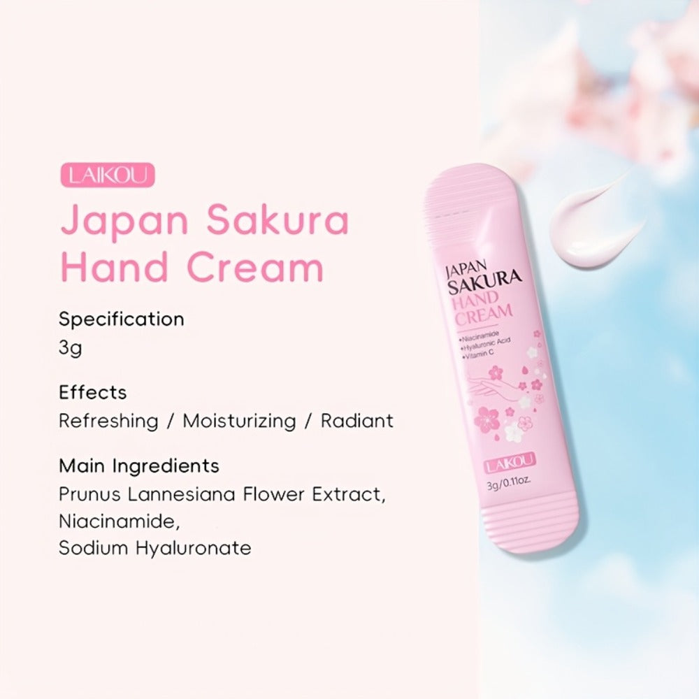 LAIKOU 20pcs Japanese Cherry Blossom Hand Cream