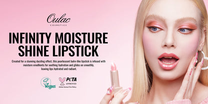 Metallic Lipstick Set 3 Pcs – 24-Hour Smudge-Proof & Transfer-Resistant Lip Color by Oulac, Lightweight Full-Coverage Lips Makeup, Long-Lasting Glossy Finish, 12.9G/0.45oz