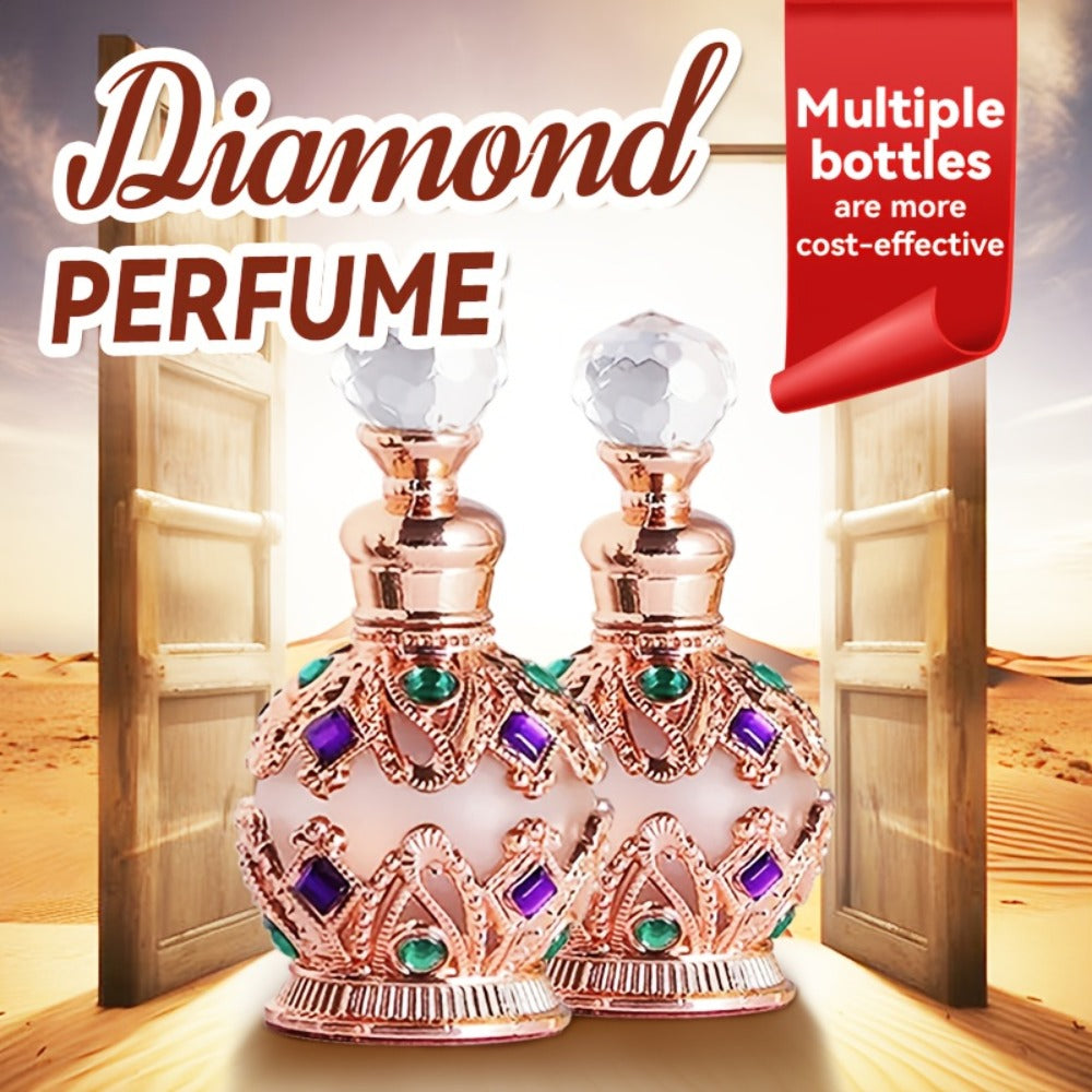 Arabian Perfume for Women Diamond Bottle EDT — Ocean Flower Vanilla Musk Long-Lasting Fragrance Spray | Diamonds Woody & Diamond Crown Styles | Luxury Gift for Her
