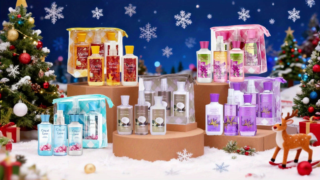Skin Scent Bath And Body Care Set, Floral Fragrance Includes Creamy Body Lotion/Shower Gel/Fragrance Mist, Ideal Moisturizing Care for Women, Weekly Exfoliating Routine, Nourishing The Perfect Gift for Wife Or Girlfriend! Holiday Body Care Gift Set