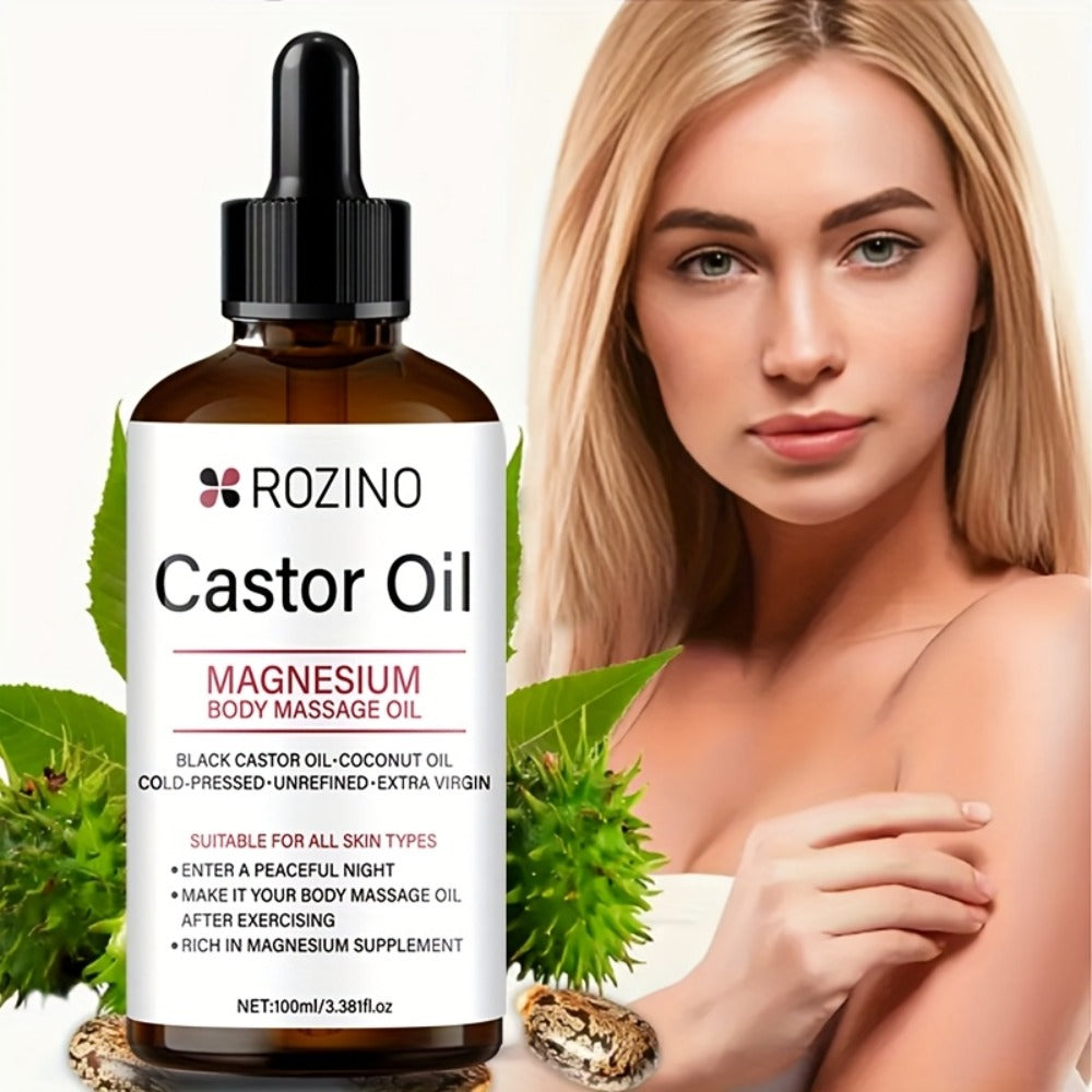 Magnesium Essential Oil: Pure Plant Essential Oil, Suitable for Massage, Shower, Skin Care, Face, Body, Nail, Hair, And Eyelash Care. General Application.