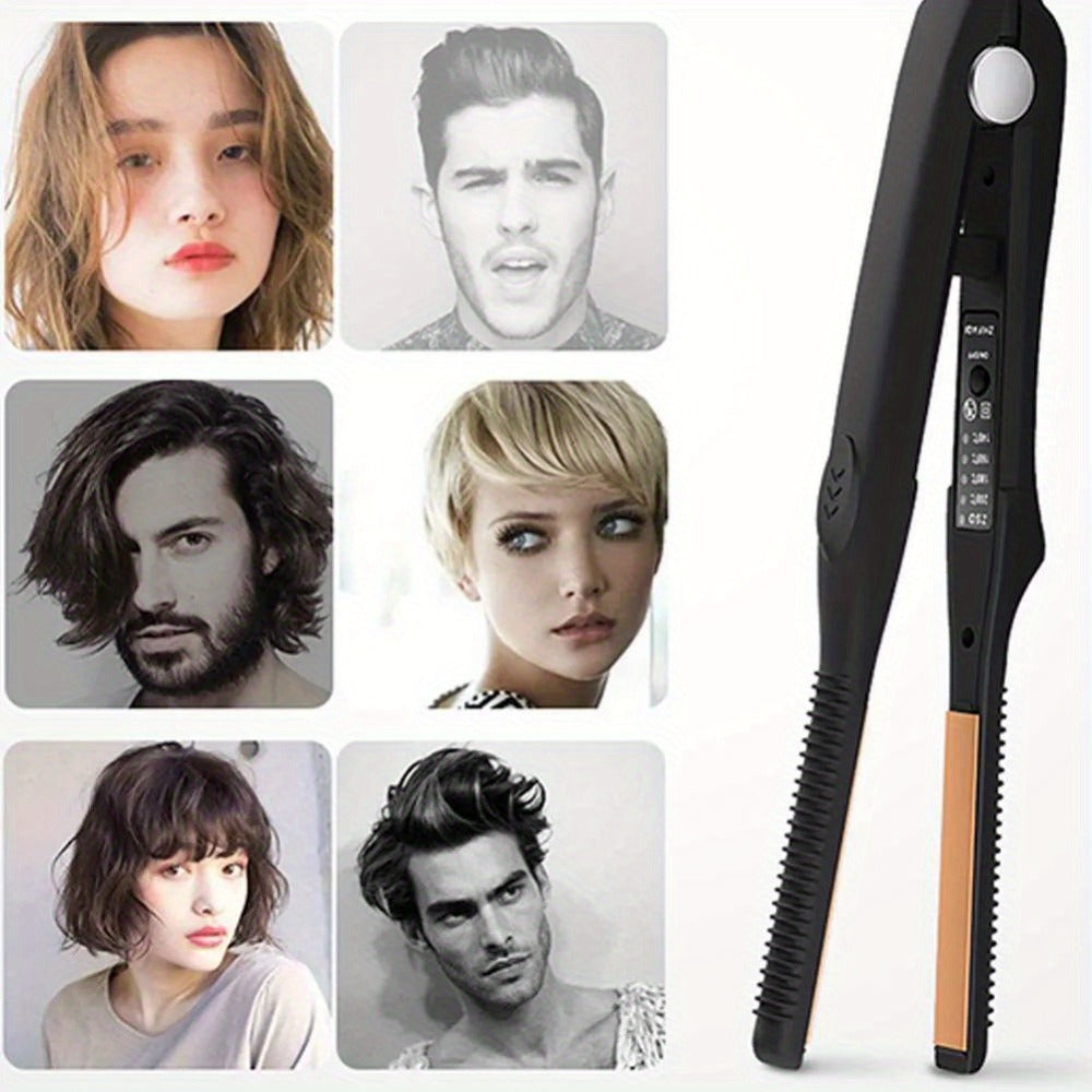 2-In-1 Hair Straightener Curling Iron, 4 Modes Adjustable - Fast Crimper Hair Tool, Root Crimper for Professional Salon, Wavy Hairstyle Hair Tools Holiday Gifts