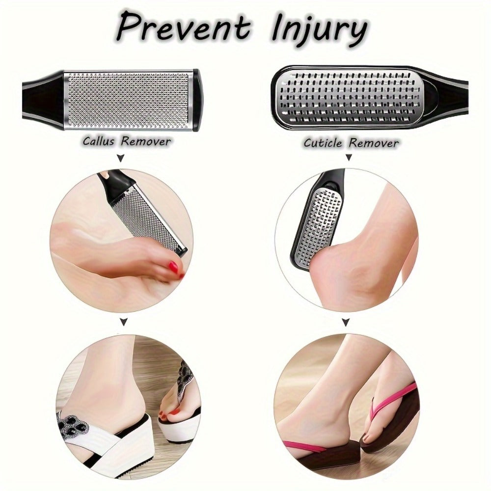 10/23pcs of Professional Pedicure Tool Set, Stainless Steel Foot Care Tool Set, Dead Skin Removal Pedicure Tool Set, Travel Essential for Men And Women