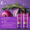 ECO Biotin & Rosemary Shampoo & Conditioner Set, Hydrate & Moisturize Hair, Oil Control, Natural Hair Moisturizer with Onion, Rosemary, Biotin & Jojoba, Gently Cleanses, Refreshing Hair, Make Hair Smooth & Soft, Strengthen Hair, Dry Hair, Scalp