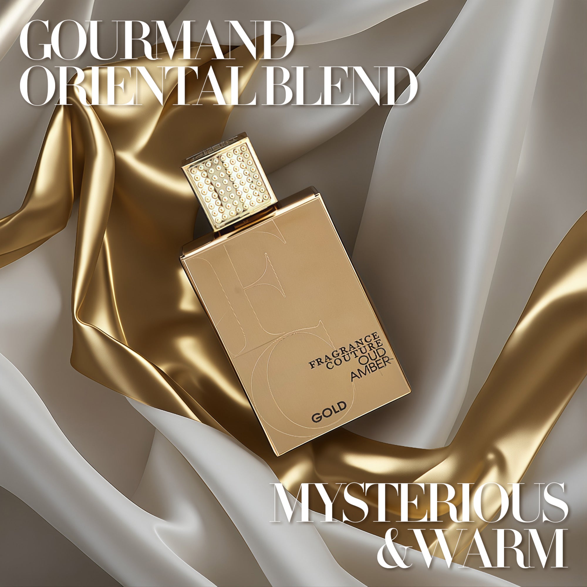 Oud Amber Gold Luxury Unisex Eau de Parfum Spray, Elegant Fruity-Floral & Woody Accord, Luxe Radiance: The Fresh Gilded Romance, Perfect for Any Occasion.