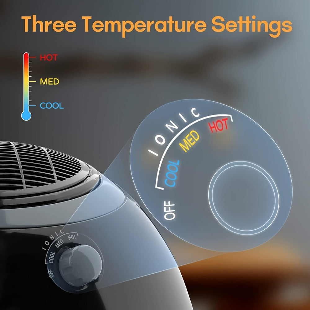 1875W Ionic Hooded Hair Dryer Bonnet with 3 Settings, Professional Sit Under Hair Dryers for Women with Ceramic Technology, Portable Hair Dryer with Hood, Hooded Dryer for Home & Salon