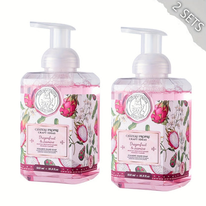 Foaming Hand Soap 500ml – Coconut Oil Formula, Cruelty-Free Moisturizing Foam Soap for Bathroom & Kitchen | Fresh Scents: Vanilla, Citrus, Guava, Coconut & More | 1pc or 2pcs Set