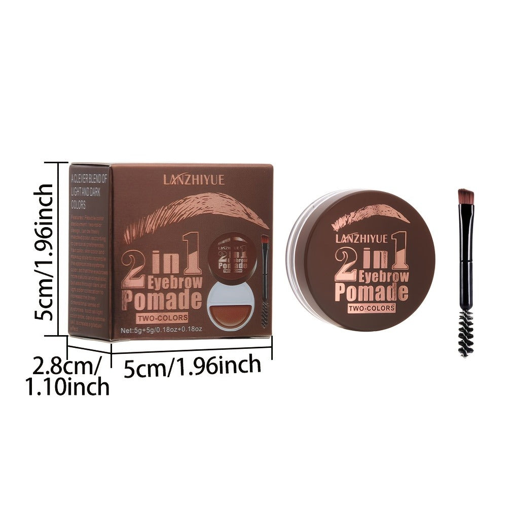 3D Eyebrow Pencil Microblading Brow Pen - Waterproof Sweat-Proof Long-Lasting Bold Precise Brow Definer with Brush Applicator for All Skin Types Natural Look