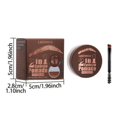 3D Eyebrow Pencil Microblading Brow Pen - Waterproof Sweat-Proof Long-Lasting Bold Precise Brow Definer with Brush Applicator for All Skin Types Natural Look
