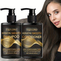 400mlKeratin Hair Care Set, 200mlShampoo+200mlconditioner, Moisturizes Hair And Scalp, Breaks And Splits-professional, Non Frizzy And Silky Hair For Dyeing Hair And Heat Damage, For All Hair Qualities, Valentine'S Day, New Year, Mother'S Day Gifts