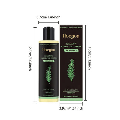Rosemary Shampoo Set 2pcs/3pcs - Rosemary Extract, Vitamin C & Keratin Formula, Cleanses & Moisturizes, Smooth Shiny Strengthened Hair, Holiday Hair Care Gift Set for Women & Men