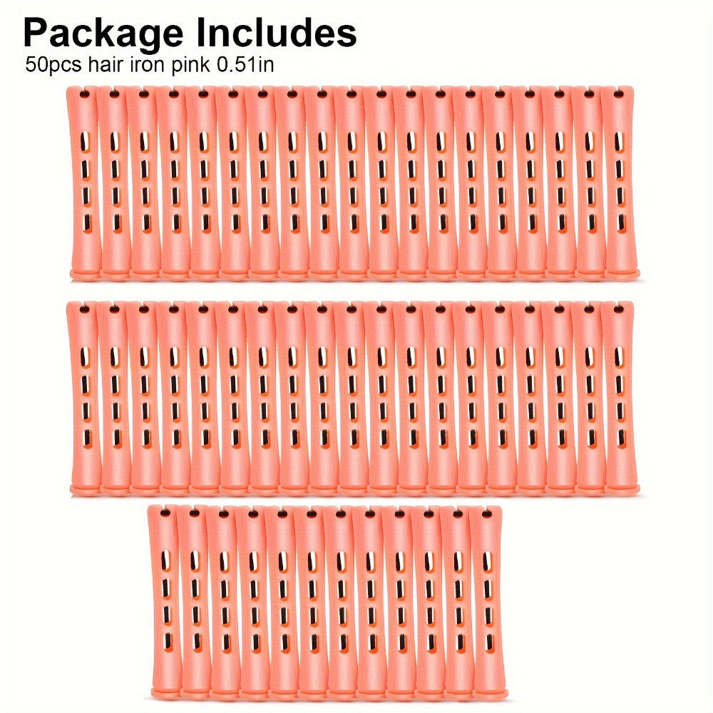 50pcs Heatless Flexible Hair Rollers, Soft Hair Curlers Rods, Hair Curling Roller with Comb for DIY Hairdressing Styling