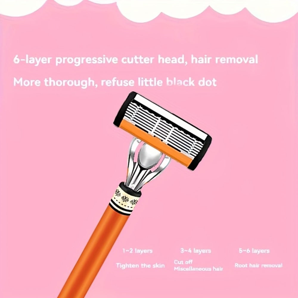 The Classic Men's Manual Razor Is Equipped with Two Comfortable Handles, Sharp And Durable Stainless Steel Blades, And A Progressively Optimized Shaving Experience. It Is An Indispensable Shaving Accessory for Men