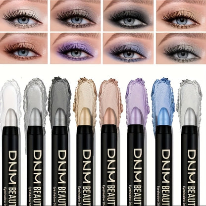 Eye Shadow Pen Set 8 & 16 Pcs – Shimmer Matte Eyeliner Gel Pen with Fluorescent Colors, Waterproof Eye Makeup Pencil for Holiday Party Looks, Great Gift for Women