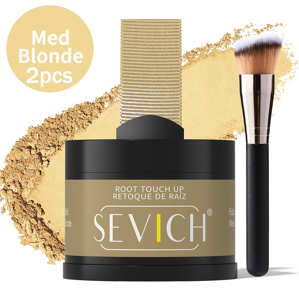 Hairline Powder for Root Touch Up & Hair Loss Cover - Volumizing Hair Concealer Powder for Thinning Hairline, Bald Spots & Sparse Areas - Works on All Hair Types - Multiple Shades with Brush 4g