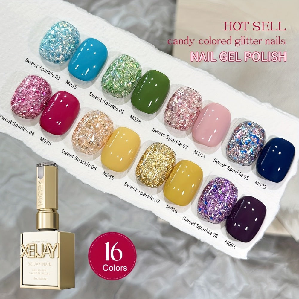 Glamorous Spring Nails Seasonal Nail Art 2Colors Set 0.51oz Nail Gel Polish Soaking LED Nail Gel Salon Female Nail Art Tools Four Seasons Fashion