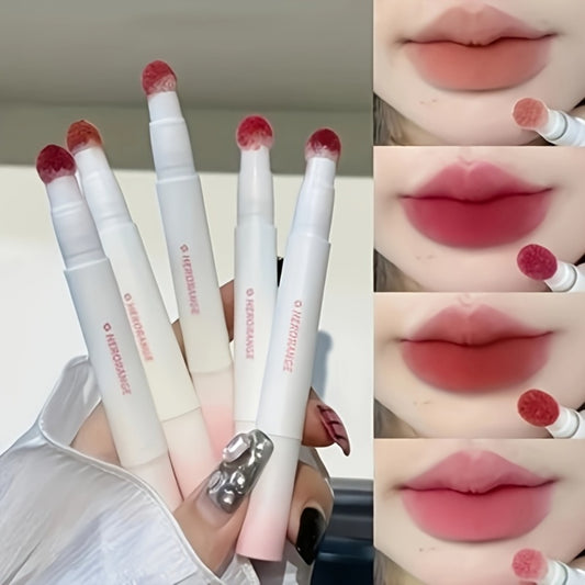 5 Sets Matte Velvet Lip Glaze Color Effect Good Velvet Lip Glaze Mist Texture Lip ColorEffect Lasting Waterproof Sweat Not Easy to Fade Non-stick Cup Mouth Red PortableOutdoor Lipstick, Lip Glaze for Beauty Lovers And Beginners to Use