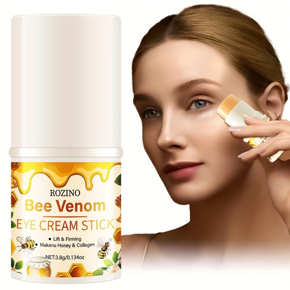 Bee Venom Collagen Instant Lifting Under Eye Cream - Deep Moisturizing & Dark Circles, Hypoallergenic, All Light Beige Types, Unisex Adult Skincare for Puffiness & Wrinkles, No Power Needed, Skincare Routine, Sleek Packaging, Glycerin Moisturizer