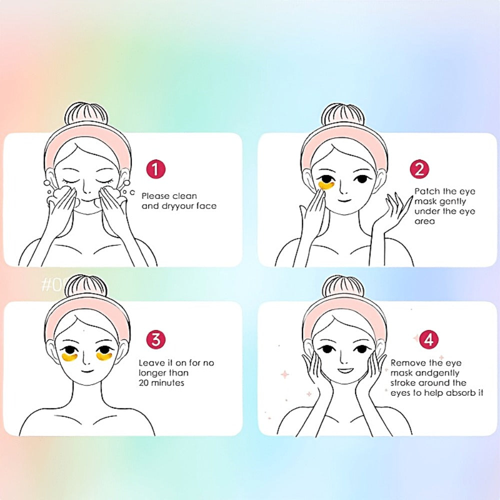 [Christmas Halloween Gift] Moisturizing Glitter Eye Mask, 12 Pairs, Natural Ingredients, Rich in Caffeine And Collagen, Long-Lasting Moisturizing, Gentle, Visibly Minimize Wrinkles And Fine Lines, Skincare for All Skin Types, Christmas Gift, Halloween Gif