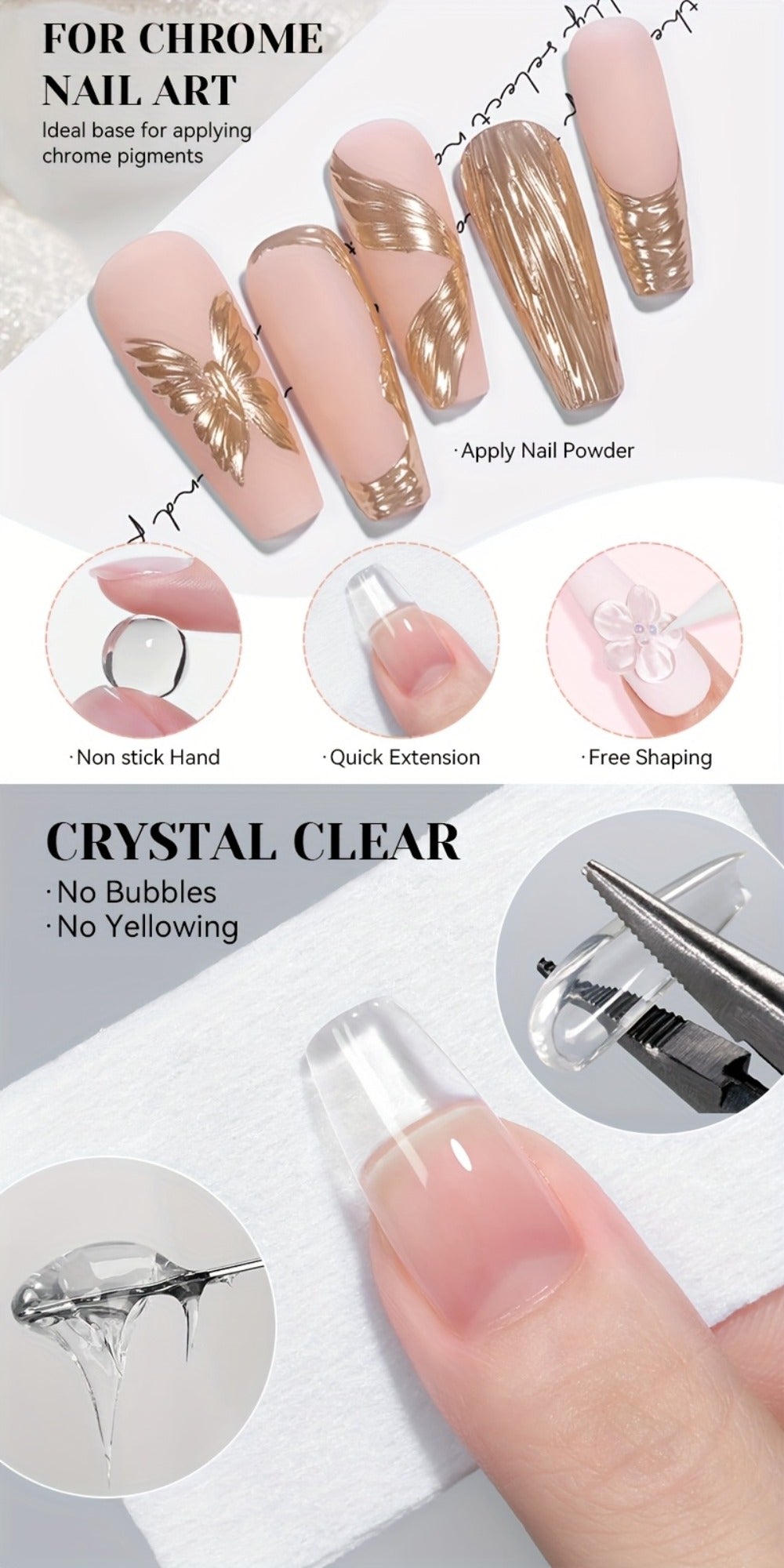 NICOLE DIARY 2pcs/3pcs 3D Carving Nail Gel Polish with Carving Pen White Clear 3D Sculpting Flower Gel Extension Gel Nail Nail Art Carving Gel Modeling Gel Nail Polish Manicure Nail Salon Home Use
