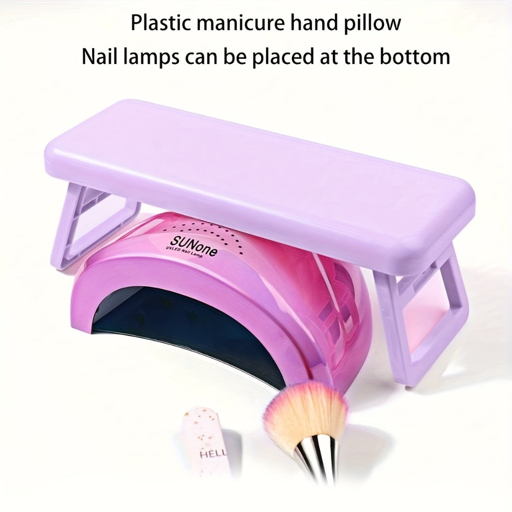 1pc Folding Nail Armrest, Nail Technician Hand Support - Salon Wrist Bracket - Nail Pillow - Nail Pillow Armrest - Portable Scaffold - Nail Station Essentials