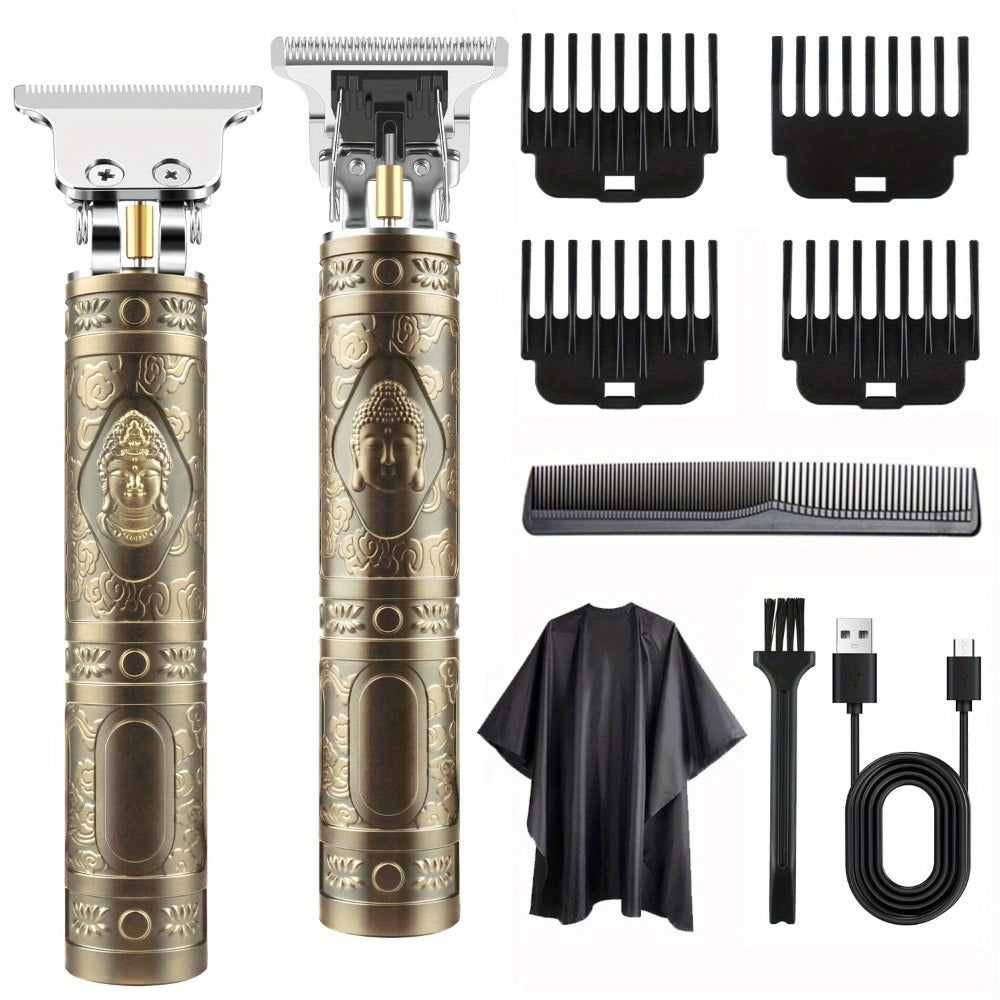 Men'S Professional Cordless Electric Hair Clipper And Beard Trimmer Haircut Kit with USB Charging, Practical And Portable Design, for Father'S Day Valentine'S Day Men'S Gifts
