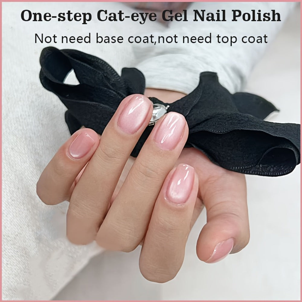 0.34oz Cat Eye Gel Nail Pen, a Comprehensive Solution Combining Base Coat, Color Polish, And Top Coat. The 2025 Edition Features Ultra-Bright, Gentle, High-Saturation Polygel That Is Smooth, Durable, And Long-Lasting