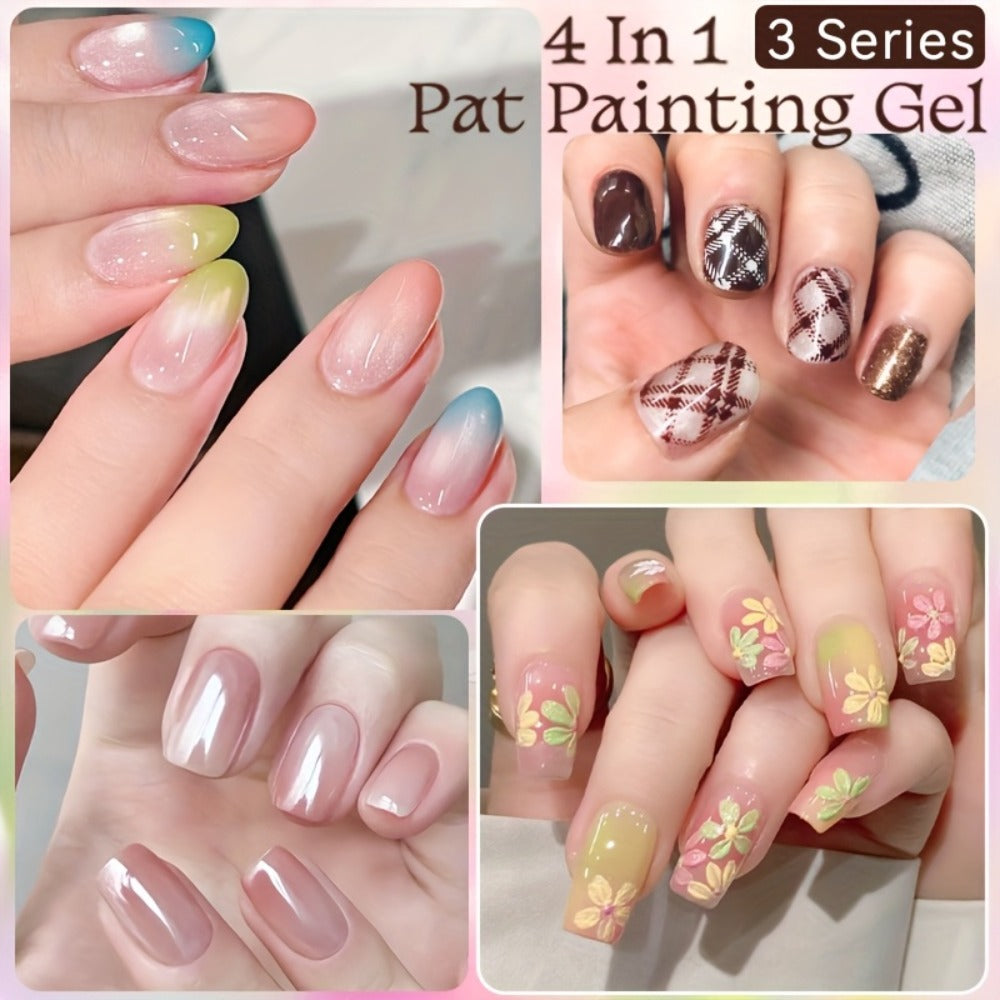 UR SUGAR Offers a 9-Color Gel Nail Polish Set That Includes Shades Like Yellow, Purple, And Blue. This Versatile Product Is Perfect for Creating Gradient Effects And Stamping Patterns, Making It an Ideal Gift for Nail Art Enthusiasts And Salons