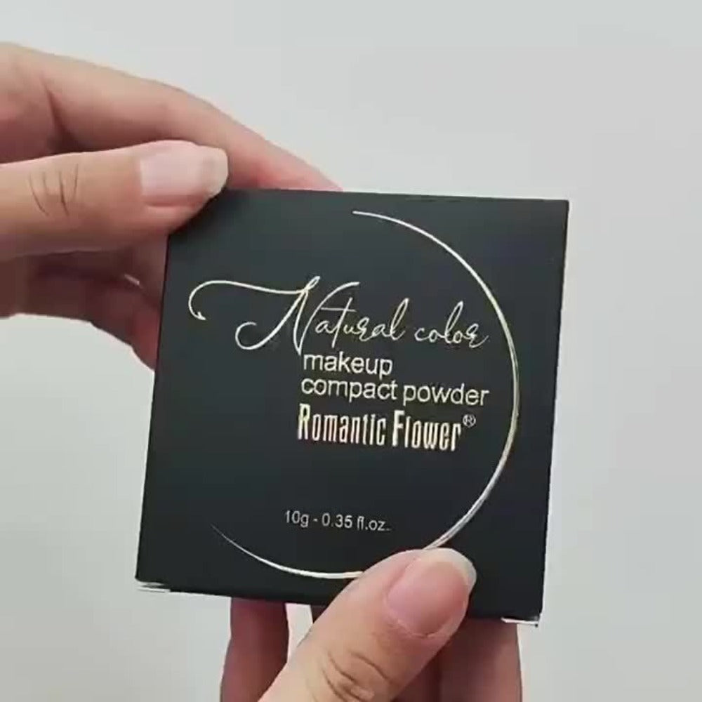 Matte Setting Powder Palette Waterproof Sweat-Proof Buildable Coverage Squalane Formula Brightening Contouring Face Powder for All Skin Tones
