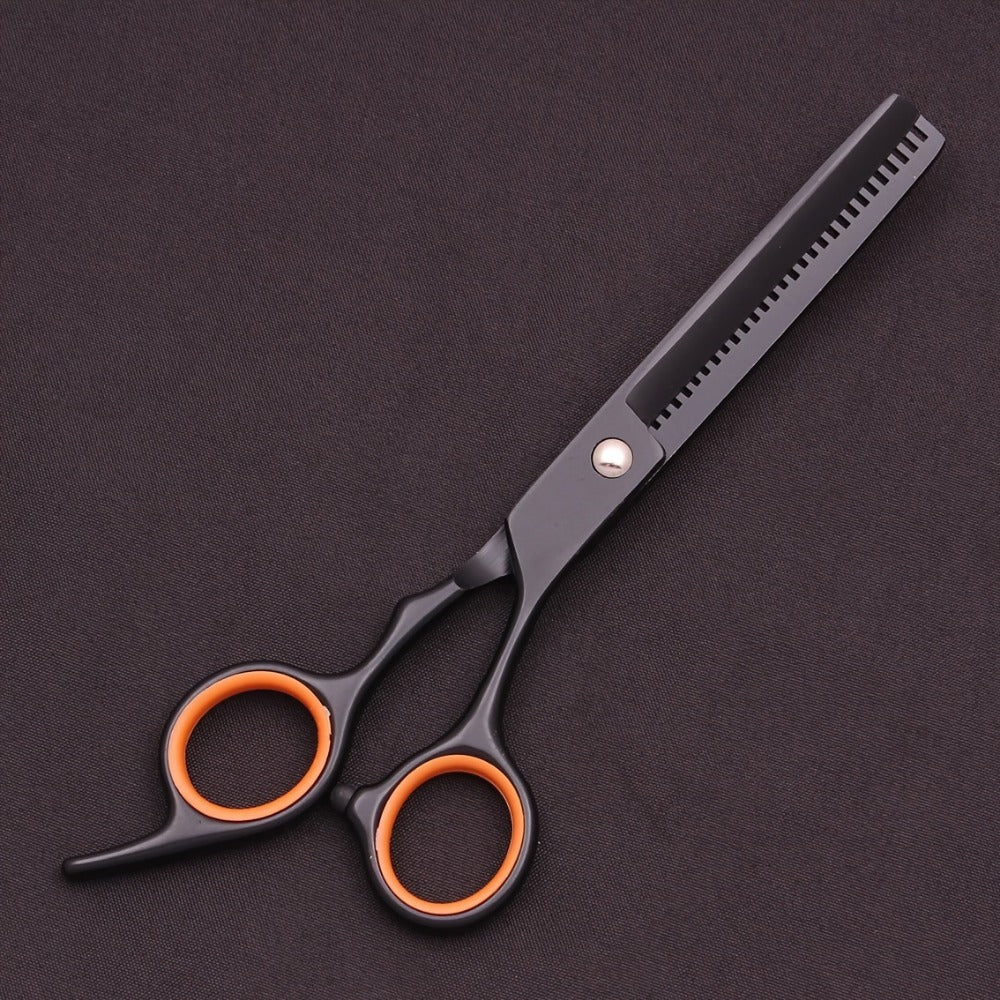 Professional 6" Japanese Steel Hair Scissors Set - 3pcs Texturizing Kit with Thinning Shears, Razor Comb & Detangling Apple Comb for Salon/ Home Use