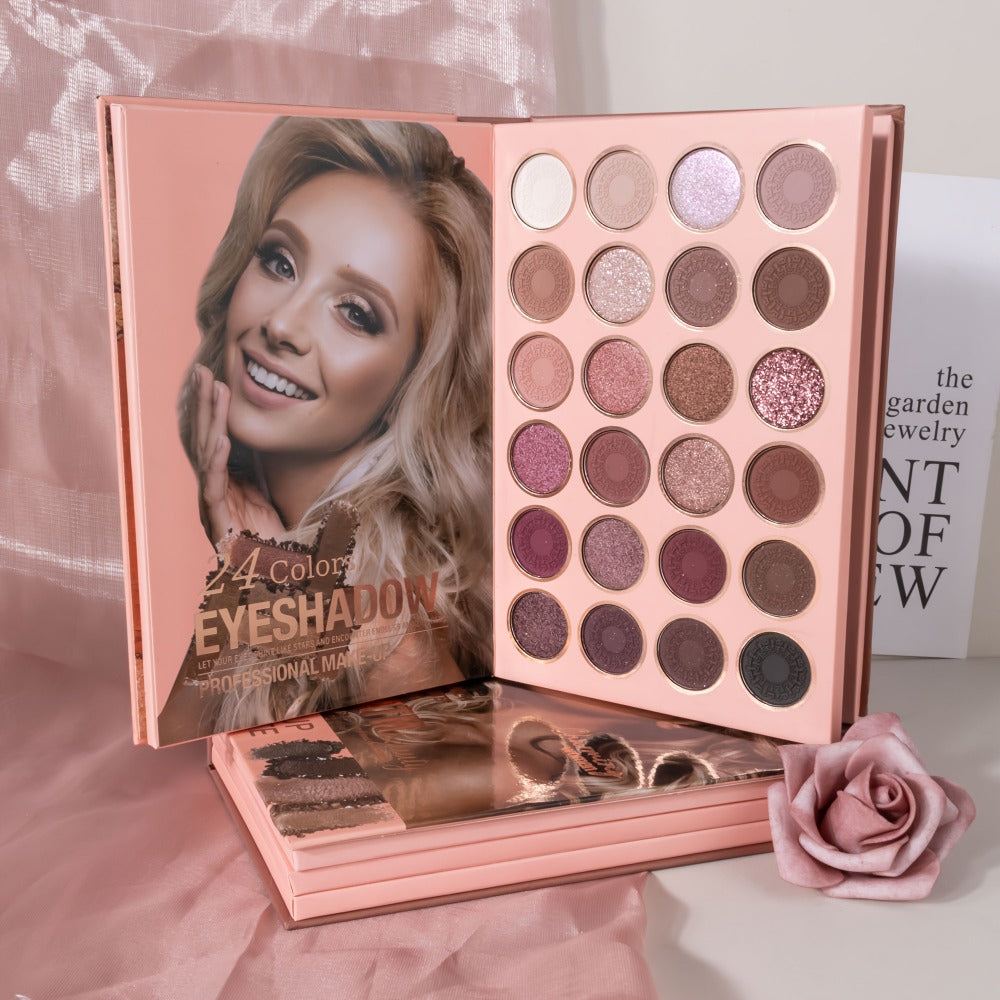 Three-layer/Four-layer Multifunctional Folding Book-style Makeup Palette, Eye Shadow, Blush And Highlighter Makeup Book All-in-one Palette, Holiday Gift Makeup Palette