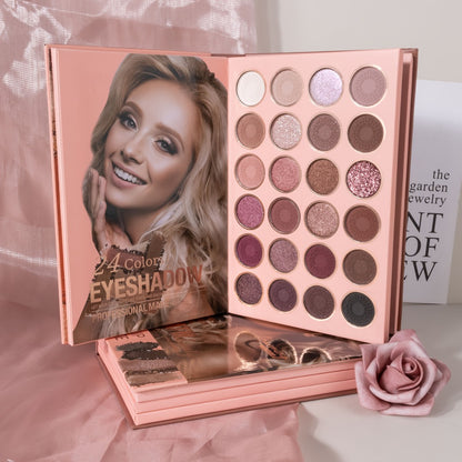 Makeup Palette Book Style Eyeshadow Blush Highlighter All-in-One Folding Palette 3-Layer 4-Layer Multifunctional Face Eye Makeup Kit Holiday Gift Set