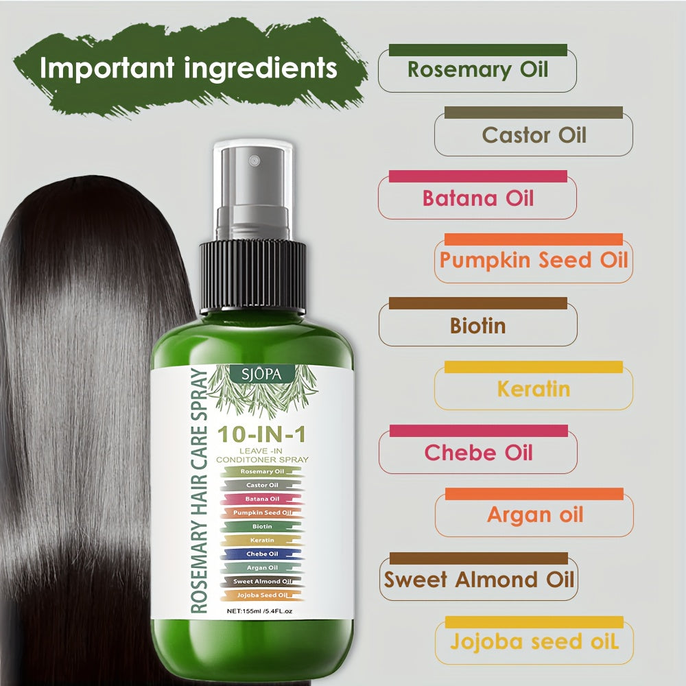 This 10-in-1 Hair Product Contains Argan Oil, Keratin, And Coconut Oil. It's A Leave-in Molecular Hair Mask Suitable for Dry Or Damaged Hair, Especially Hair Damaged By Chemical Treatments.