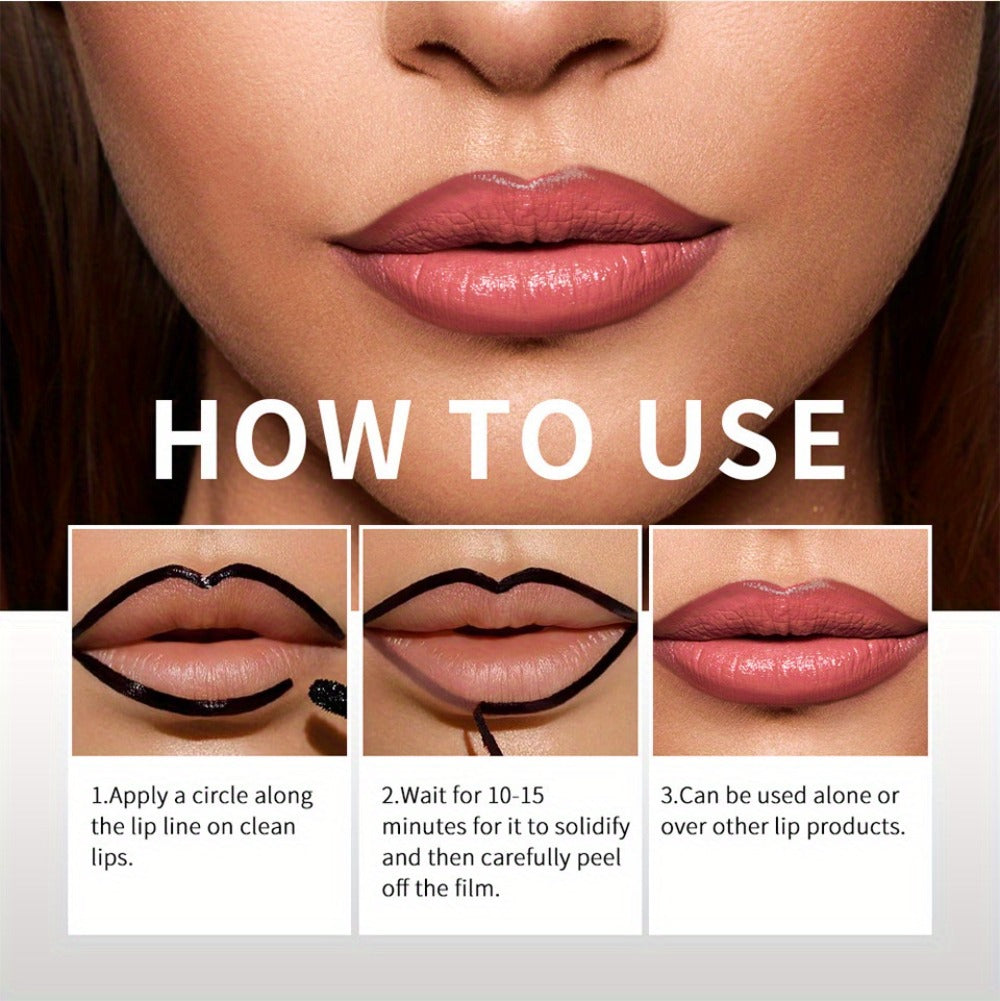 Lip Liner & Lip Stain 2-in-1 Pen Set of 4 — Waterproof Smudge-Proof Matte Lip Tattoo with Natural Acid Formula, Long-Lasting Transfer-Resistant Lip Makeup in 4 Colors